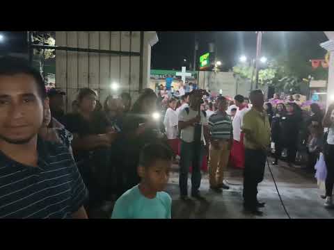 comienzo de la prosecion del Señor sepultado de la parroquia de San Jacinto Chiquimula Guatemala.