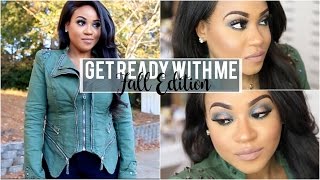 Get Ready With Me | Fall Edition: Bold Makeup, Hair + Outfit