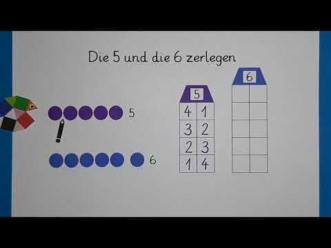 Die Zahlen 5 und 6 zerlegen / Mathe Klasse 1 / einfach schlau üben