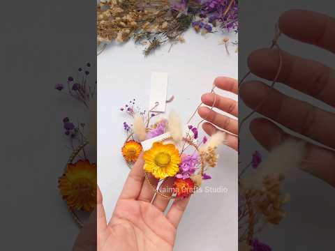 Diy Dried Flowers Craft #shorts #viral #crafts #driedflower #diygifttag #diy #flowers