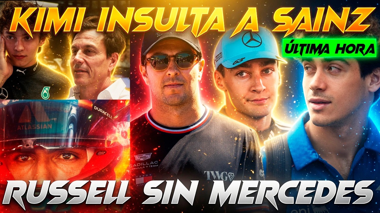 CHECO FALLO EN DESPLIEGUE, KIMI CON UN MISIL INSULTA A SAINZ, RUSSELL SIN MERCEDES, FRANCO GENIAL