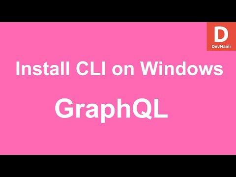 GraphQL How to Install GraphQL CLI on Windows