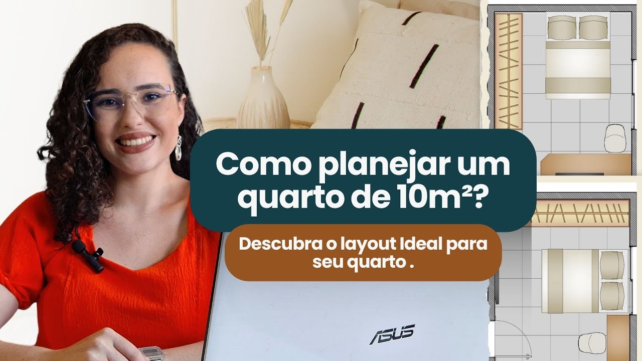 Como planejar um quarto pequeno? Descubra o layout Ideal para seu quarto de 10m².