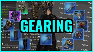 How gearing up works in FFXIV.