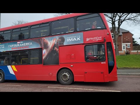 57 to Wardley - Go North East 6970 - LX58 CXG