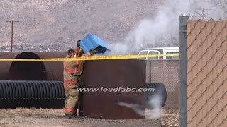 Suspicious Fire Station Fire / Apple Valley  RAW FOOTAGE