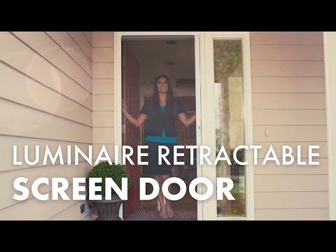 LuminAire™ Single Retractable Screen Door | Andersen Windows