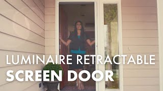 LuminAire™ Single Retractable Screen Door | Andersen Windows