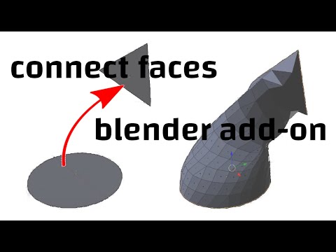 Automatic mesh generator between two faces blender add-on