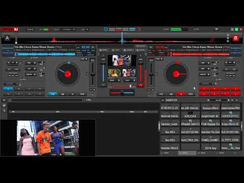 virtual DJ8 new skill for scratching with one key and Crossfader crossing for video while scratching