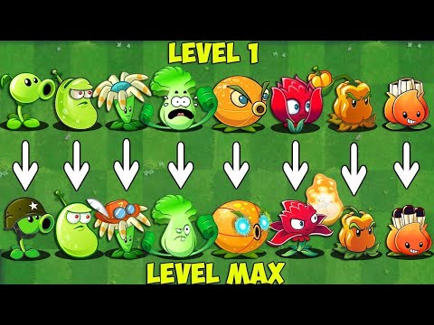 All FREE Plants Level 1 vs Max Level - PvZ 2 Discovery Plant vs Plant
