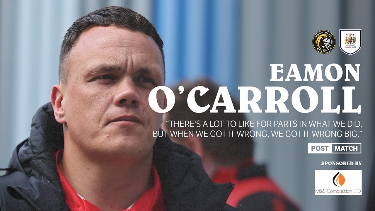 Eamon O'carroll on Narrow Loss Away at York