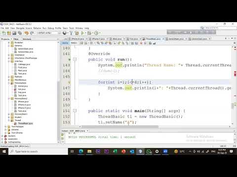 Oop Java Multithreading Thread Lifecycle Daemon Thread Methods Code Demo Part 2