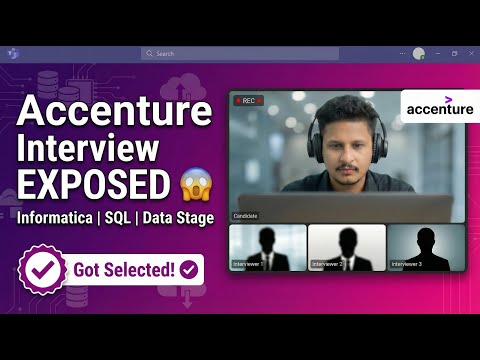Accenture face to face video call technical round interview on informatica