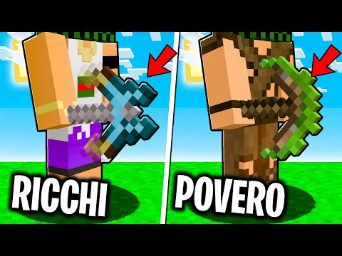 PICCONE RICCO di MARCY contro POVERO - Battaglia su Minecraft