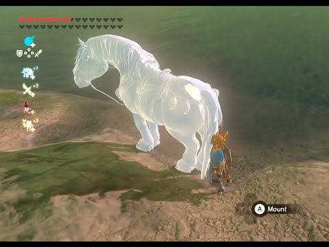 Riding Ice Horse (glitch)