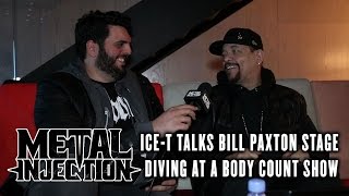 ICE-T Talks Bill Paxton Stage Diving At BODY COUNT Show | Metal Injection