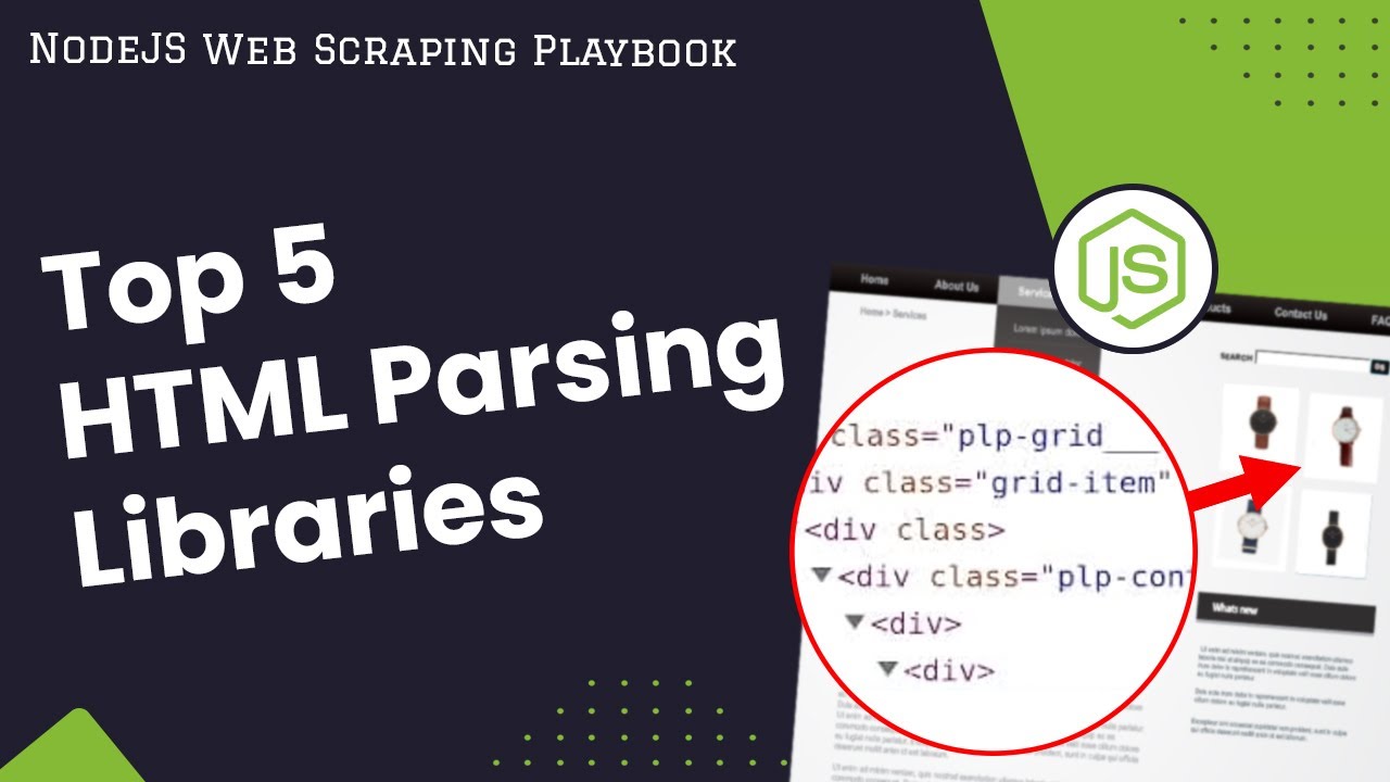 The 5 Best NodeJs HTML Parsing Libraries Compared