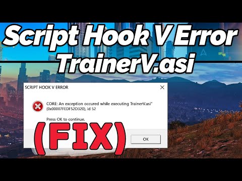 FIX Script Hook V Error CORE An error occurred while executing 'Menyoo asi' GTA 5