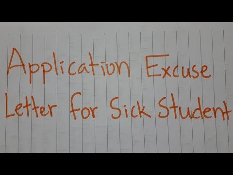 YouTube video about Examples of Sickness Excuse Letters