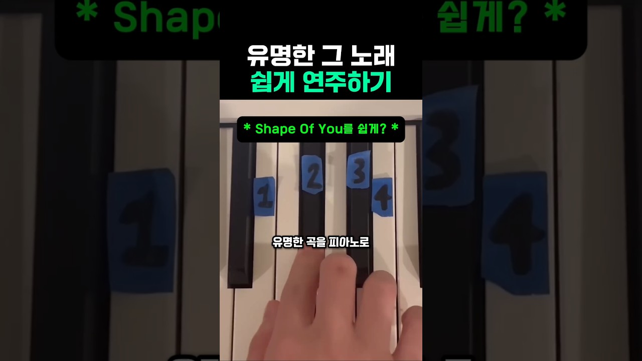 유명한 그 노래 쉽게 연주하기 #피아노 #피아노연주