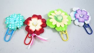 How to make paper flower bookmarks - EP