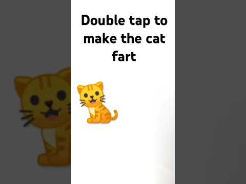 Double tap to make the cat fart 😂😅