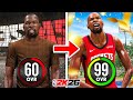 KEVIN DURANT BUILD 60 OVR To 99 OVR In 1 VIDEO No Money Spent No MyCareer