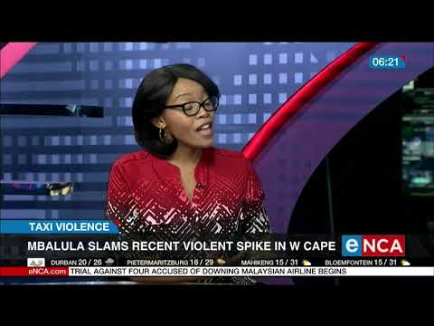 Mbalula slams recent taxi violence