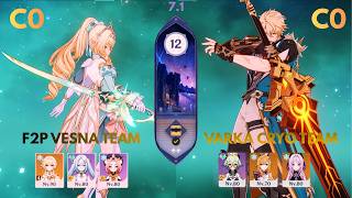 C0 Vesna F2P & C0 Varka Cryo | Spiral Abyss 7.1 | Genshin Impact