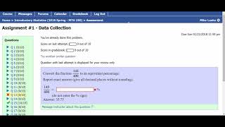 Intro Stats: Assignments in MyOpenMath