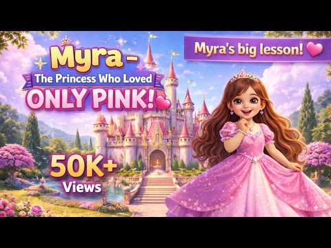 Myra - The Princess Who Loved Only Pink 👑💖| Moral Stories for Kids | Animated Story | Teaching Story