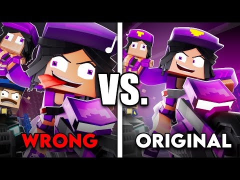 WRONG vs. ORIGINAL "Purple Girl" 🎵 (Minecraft Animation Music Video)