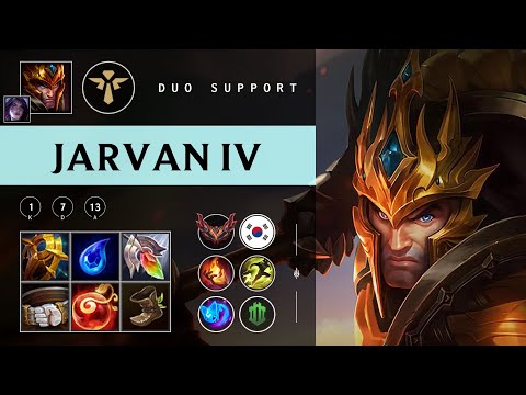 Jarvan IV Support vs Elise - KR Grandmaster Patch 25.24