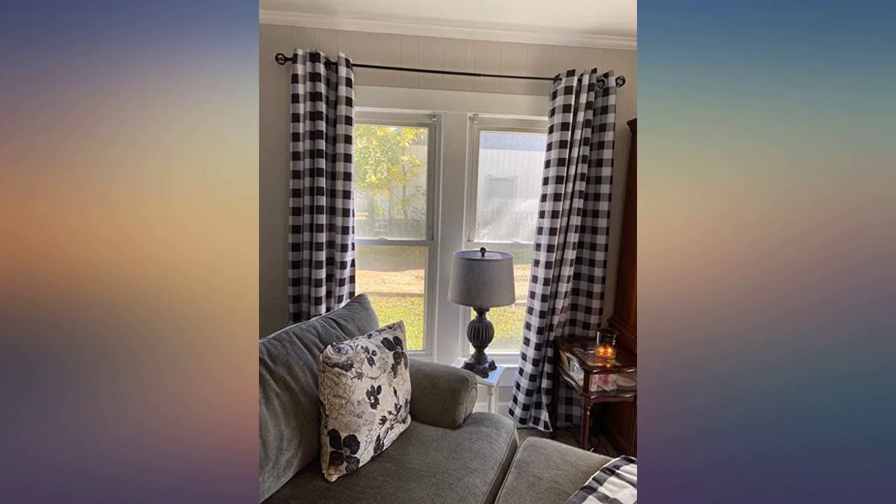 Hiasan Buffalo Plaid Blackout Curtains for Bedroom - Thermal Insulated and Energy review