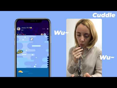 Cuddle is where you can voice chat with a random stranger.