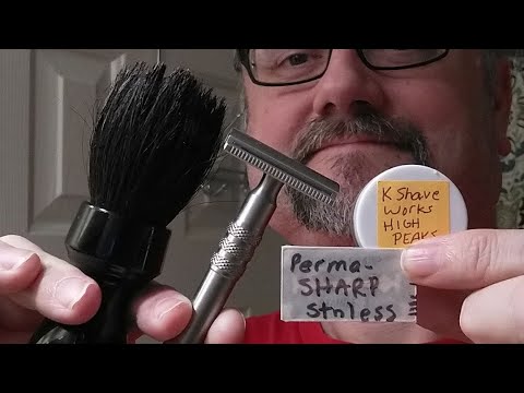 Just A Shave: Wolfman WR2 SB .85 B - Perma-Sharp Super - K Shave Worx High Peaks - Zenith Horse XS