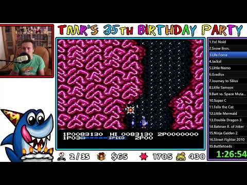 35 Birthday Stream Party - Life Force (NES)