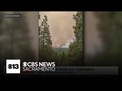 Coyote Fire in El Dorado County now 10% contained