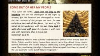 Church it's time to come out of Babylon