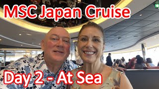 MSC Bellissima Japan Cruise - Day 2 at Sea. MSC Shop, Captain's Party, Kaito Sushi and More