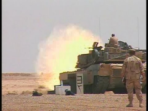 M1 Tank Live Fire Exercise in Iraq