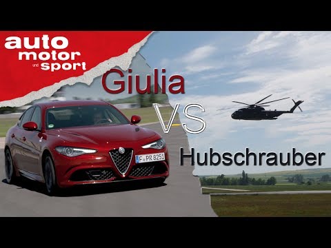 Alfa Romeo Giulia vs. Hubschrauber - Fast Lap Trailer | auto motor und sport