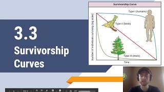 APES Video Notes 3.3 - Survivorship Curves