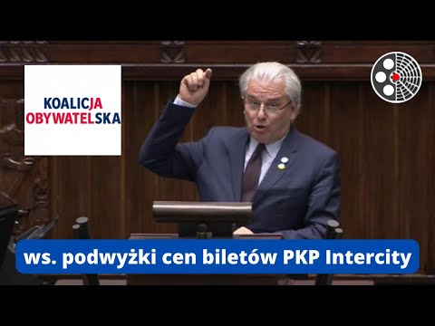 Cezary Grabarczyk: 'zrzutka' i podwyżka biletów PKP Intercity