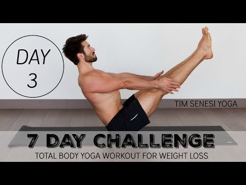 Total Body Yoga Workout for Weight Loss 7 Day Challenge DAY 3