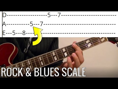 Rock and Blues Scale Guitar Lesson WITH TABS Video