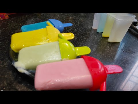 3FLAVOURED POPSICLES AND CREAMY ICE CREAM WITHOUT CREAM /MILKMAID WITH 1 BASE WITH TIPS N TRICKS