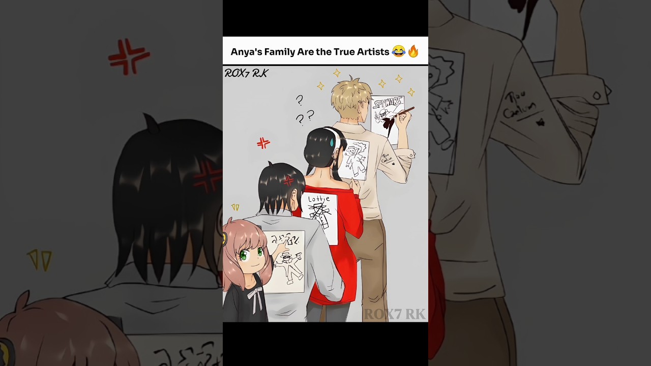 Anya's Family Are the True Artists 😂🔥 #spyxfamily #anime #memes