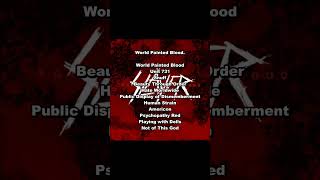 Slayer - World Painted Blood. Tracklist